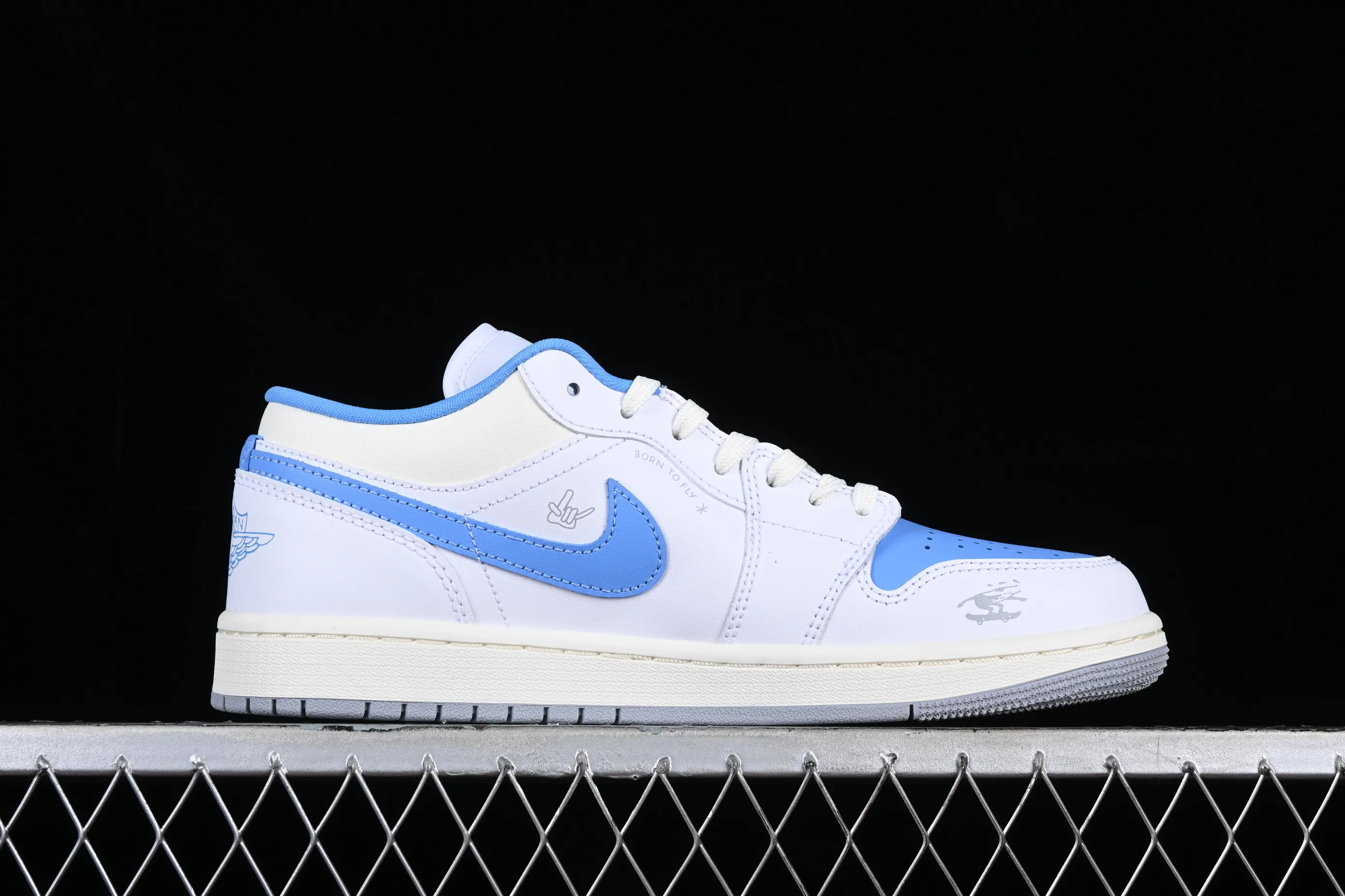 All categories Air Jordan Jordan series basketball shoes Air Jordan 1 Low G version pure original Air Jordan 1 Low "Born To Fly" AJ1 Joe 1 blue and white flame FJ7219-441